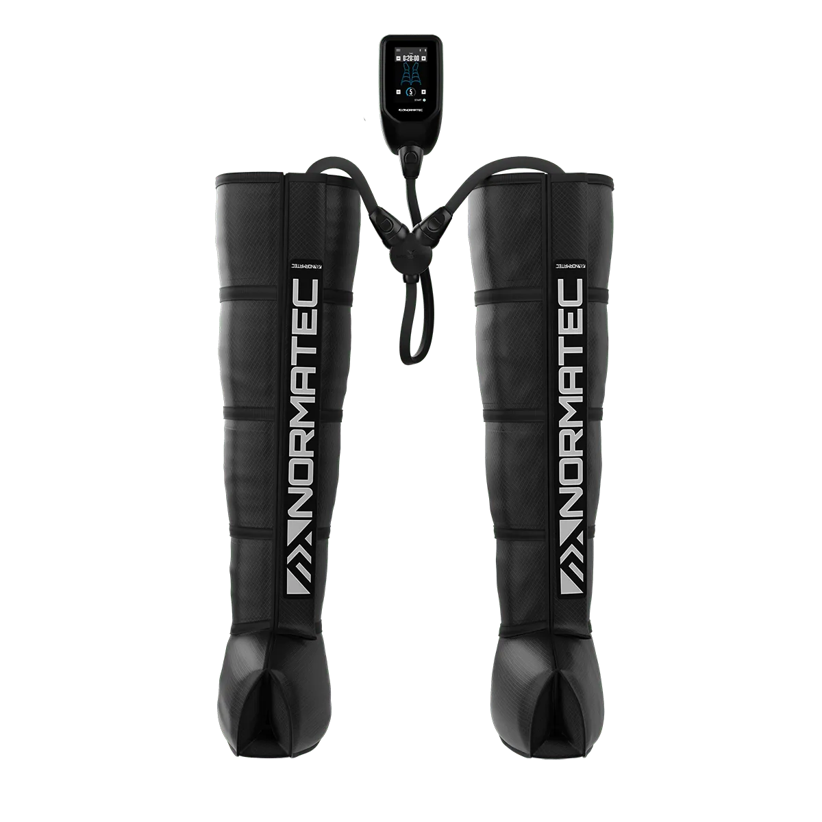A pair of Normatec PulsePro compression boots, REACH Rehab + Chiropractic, Plymouth MI
